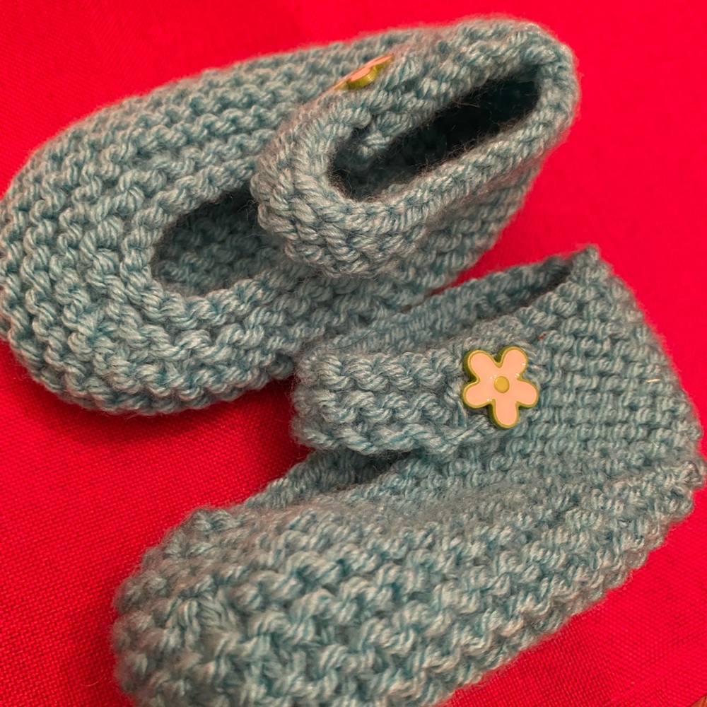 Hand knit Baby Jane baby booties
